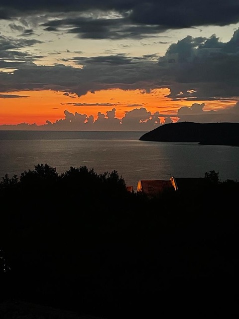 view from the terrace, evening