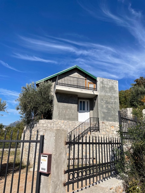 the cottage from below